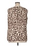 CAbi 100% Polyester Animal Print Brown Sleeveless Blouse Size XL - photo 2
