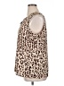 CAbi 100% Polyester Animal Print Brown Sleeveless Blouse Size XL - photo 5