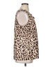 CAbi 100% Polyester Animal Print Brown Sleeveless Blouse Size XL - photo 4