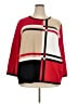 Alfred Dunner Color Block Red Pullover Sweater Size 3X - photo 1