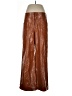 Free People 100% Polyester Brown Faux Leather Pants Size 12 - photo 1