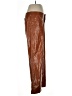 Free People 100% Polyester Brown Faux Leather Pants Size 12 - photo 4