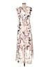 Komarov 100% Polyester Print Ivory Casual Dress Size Lg (3) - photo 2