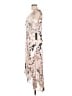 Komarov 100% Polyester Print Ivory Casual Dress Size Lg (3) - photo 5