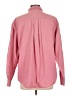 L.L.Bean 100% Cotton Chevron-herringbone Pink Long Sleeve Button-Down Shirt Size L - photo 2