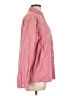 L.L.Bean 100% Cotton Chevron-herringbone Pink Long Sleeve Button-Down Shirt Size L - photo 4