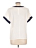 Tess 100% Polyester Ivory Short Sleeve Top Size 10 - photo 2