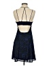 Express 100% Polyester Paisley Blue Cocktail Dress Size 4 - photo 2