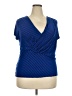 Vince Camuto Blue Short Sleeve Top Size 2X - photo 1