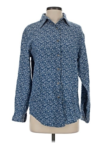 Lemon Grass Long Sleeve Button-Down Shirt (view 1)
