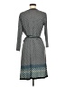 Max Studio Print Gray Casual Dress Size M - photo 2