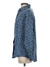 Lemon Grass Paisley Blue Long Sleeve Button-Down Shirt Size S - photo 5