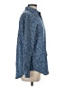 Lemon Grass Paisley Blue Long Sleeve Button-Down Shirt Size S - photo 4