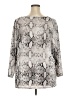 Jennifer Lopez Silver 3/4 Sleeve Blouse Size 3X - photo 2