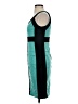 Sangria Color Block Teal Cocktail Dress Size 4 - photo 5