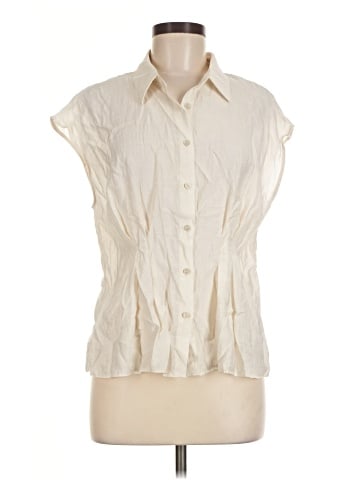 MNG Sleeveless Button-Down Shirt (view 1)