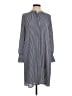 Ann Taylor LOFT 100% Polyester Gray Casual Dress Size S - photo 1