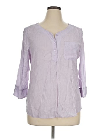 Christopher & Banks 3/4 Sleeve Blouse (view 1)