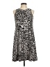 Anne Klein Animal Print Black Casual Dress Size 6 - photo 1