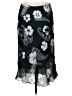 Jonathan Martin 100% Polyester Print Black Casual Skirt Size M - photo 2