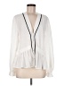 Topshop 100% Polyester Ivory Long Sleeve Blouse Size 8 - photo 1