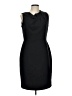 Tahari Solid Black Cocktail Dress Size 10 - photo 1