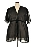 Unbranded 100% Polyester Black Kimono Size 18 - photo 1