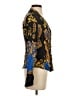 Cache Blue Long Sleeve Silk Top Size M - photo 4