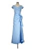 Xscape Blue Cocktail Dress Size 10 - photo 1