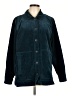 Coldwater Creek 100% Cotton Solid Teal Jacket Size L - photo 1