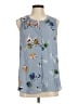 Daniel Rainn 100% Polyester Blue Sleeveless Blouse Size M - photo 1