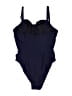 J.Crew Solid Blue One Piece Swimsuit Size M (estimated) - photo 2