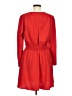 Express 100% Polyester Solid Red Casual Dress Size M - photo 2