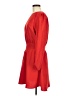 Express 100% Polyester Solid Red Casual Dress Size M - photo 5