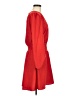 Express 100% Polyester Solid Red Casual Dress Size M - photo 4