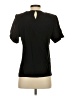 Argenti 100% Silk Black Short Sleeve Top Size XS - photo 2