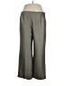 Le Suit 100% Polyester Chevron-herringbone Gold Gray Dress Pants Size 16 - photo 1