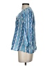Tucker 100% Silk Blue 3/4 Sleeve Silk Top Size P (petite) - photo 5