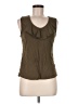 Ann Taylor Brown Sleeveless Blouse Size M - photo 1