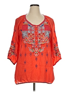 Johnny Was 3/4 Sleeve Blouse