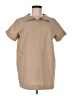 Assorted Brands 100% Cotton Tan Short Sleeve Button-Down Shirt Size M (estimated) - photo 1