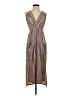 BCBGeneration Stripes Gray Casual Dress Size S - photo 1