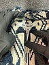 Glamorous 100% Cotton Chevron-herringbone Blue Jacket Size XS - photo 6