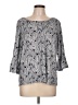MICHAEL Michael Kors Silver 3/4 Sleeve T-Shirt Size L - photo 1