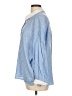 Zara Stripes Blue 3/4 Sleeve Button-Down Shirt Size L - photo 5