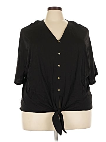 MICHAEL Michael Kors Short Sleeve Blouse (view 1)
