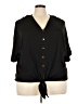 MICHAEL Michael Kors Black Short Sleeve Blouse Size 3X - photo 1