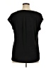 Elle Polka Dots Black Short Sleeve Blouse Size XL - photo 2