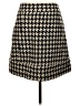 Club Monaco Houndstooth Black Wool Skirt Size 4 - photo 2