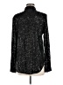Halogen Metallic Black Long Sleeve Blouse Size M - photo 2